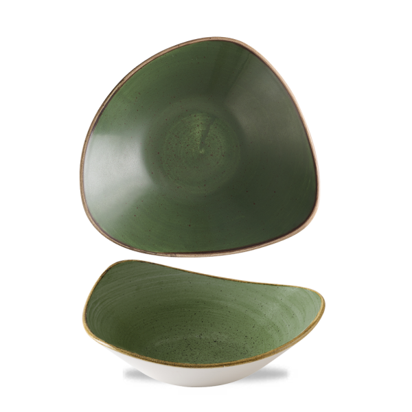 Churchill Stonecast Schüssel Triangle 23,5 cm, Sorrel Green