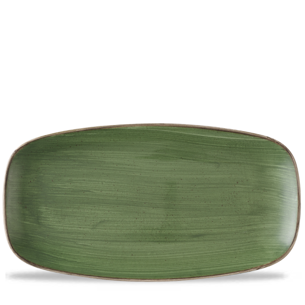 Churchill Stonecast Platte rechteckig 35,5 x 18,9 cm, Sorrel Green