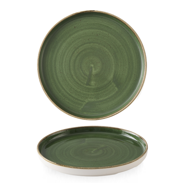Churchill Stonecast Teller mit erhötem Rand 26 cm, Sorrel Green