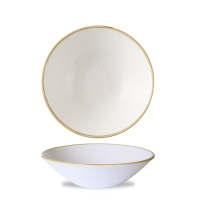Churchill Stonecast Tiefe Coupe Schale 22,2 cm, Barley White