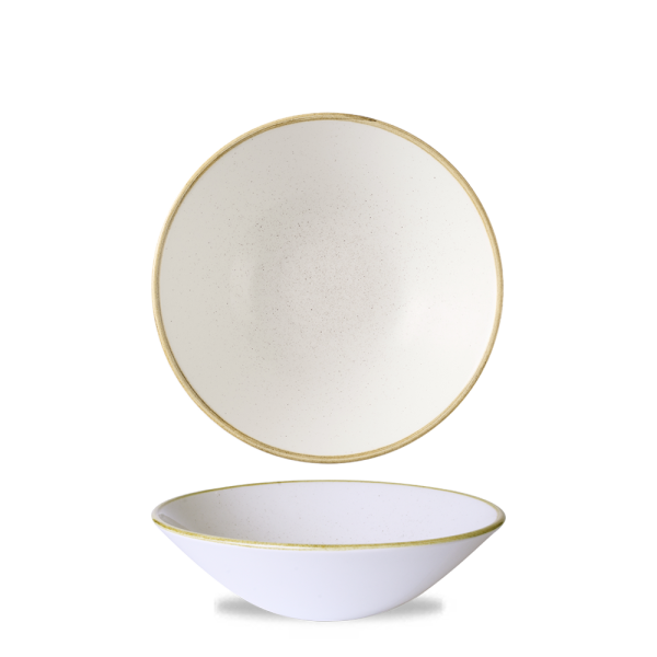 Churchill Stonecast Tiefe Coupe Schale 19,6 cm, Barley White