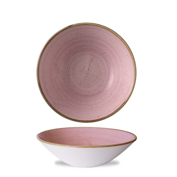 Churchill Stonecast Tiefe Coupe Schale 22,2 cm, Petal Pink