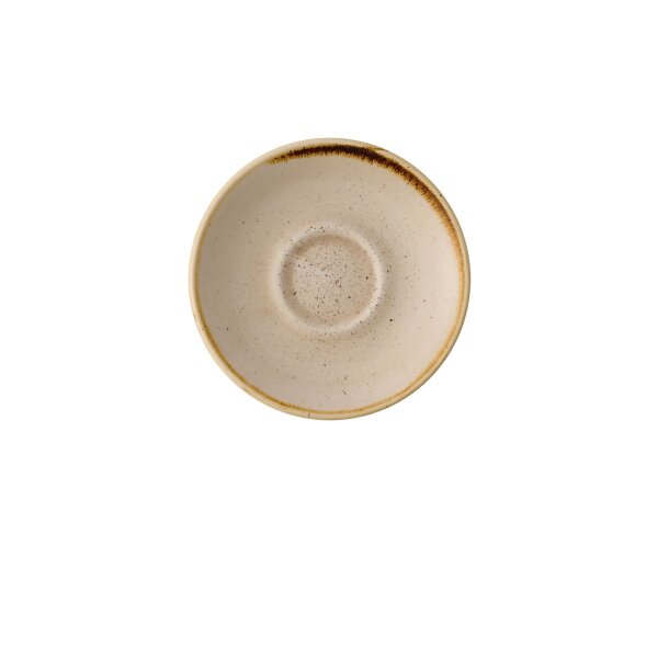 Churchill Stonecast Espresso Untertasse 11,8 cm, Nutmeg Cream