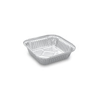 Schale, ALU, eckig, 500 ml, 164 x 164 x 36 mm
