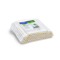 Trinkhalm Papier Weiß, Ø8mm x 23cm