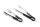 Servierzange 250 mm mit Griff schwarz PVC