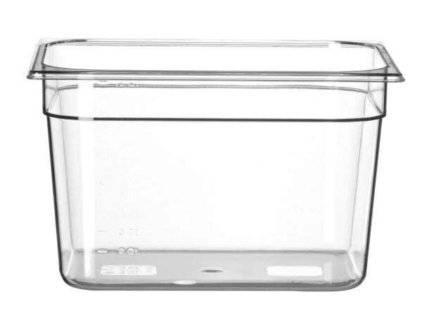 Gastronorm Behälter 1/2 200 mm PC transparent