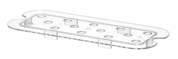 Gastronorm-Abtropfgitter 1/3 PC perforiert transparant