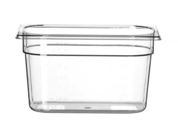 Gastronorm Behälter 1/4 200 mm PC transparent