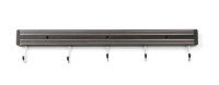 Messermagnetleiste met 5 Haken 470 mm PP