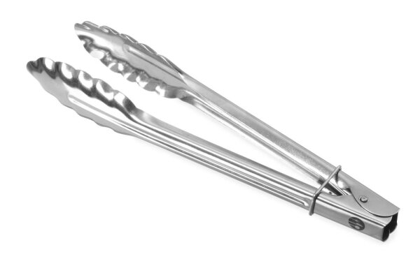 Salatzange Edelstahl 240 mm mit Klemmverschluss