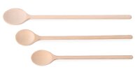 Holzkochlöffel 3-er Set 300-350-400 mm