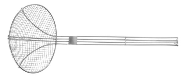 Frittierlöffel Edelstahl 180x470 mm verstärktem Griff