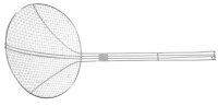 Frittierlöffel Edelstahl 240x540 mm verstärktem...