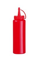 Spenderflasche Rot 20 cl PE Kappe PP 50x185 mm