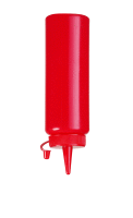 Spenderflasche Rot 20 cl PE Kappe PP 50x185 mm