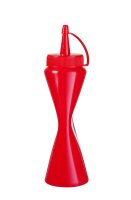 Spenderflasche Rot 20 cl PE Kappe PP 50x185 mm
