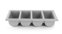 Besteckbehälter grau GN 1/1 100 mm PP