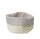 Brottaschen rund Beige Baumwolle 250x160 mm