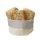Brottaschen rund Beige Baumwolle 250x160 mm