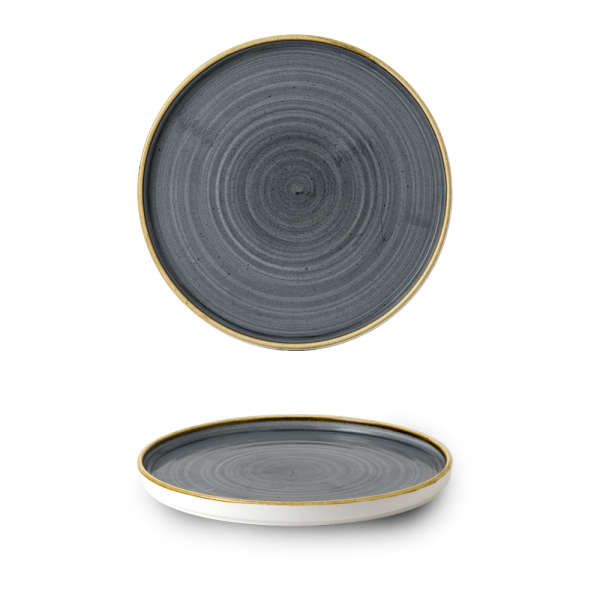 Churchill Stonecast Teller mit erhötem Rand 26 cm, Blueberry