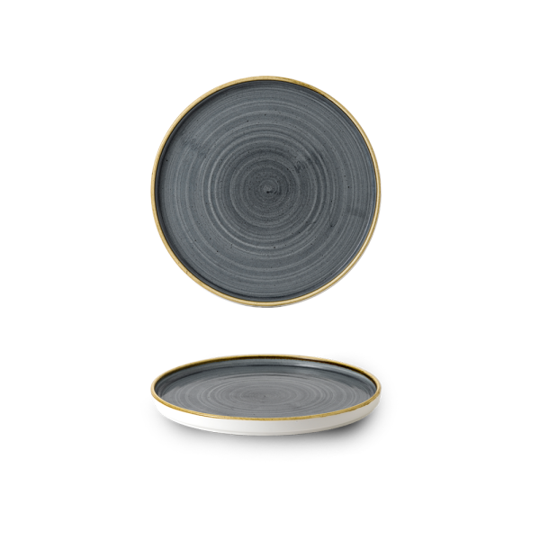 Churchill Stonecast Teller mit erhötem Rand 21 cm, Blueberry