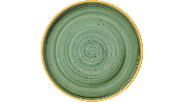 Churchill Stonecast Teller mit erhötem Rand 21 cm, Samphire Green