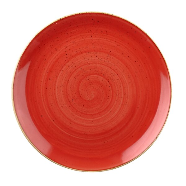 Churchill Stonecast Teller Coupe 28,8 cm, Berry Red