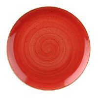 Churchill Stonecast Teller Coupe 28,8 cm, Berry Red
