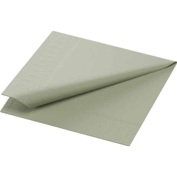 DUNI Zelltuchserviette 24 x 24 cm, 3-lg, 1/4-Falz, pistachio green