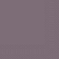 DUNI Zelltuchserviette 40 x 40 cm, 3-lg, 1/4-Falz, plum