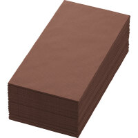 DUNI Zelltuchserviette 40 x 40 cm, 3-lg, 1/8-Falz, chestnut