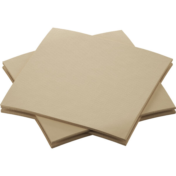 DUNI Dunisoft 20 x 20 cm, 1/4-Falz, natural brown - unbleached