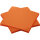 DUNI Dunisoft 20 x 20 cm, 1/4-Falz, sun orange
