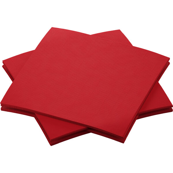 DUNI Dunisoft 20 x 20 cm, 1/4-Falz, rot
