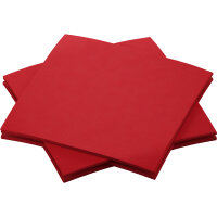 DUNI Dunisoft 20 x 20 cm, 1/4-Falz, rot