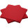 DUNI Dunisoft 20 x 20 cm, 1/4-Falz, rot