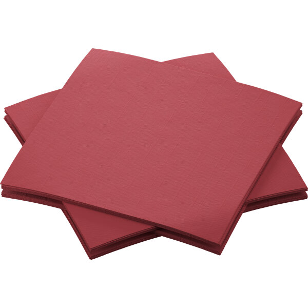 DUNI Dunisoft 20 x 20 cm, 1/4-Falz, bordeaux