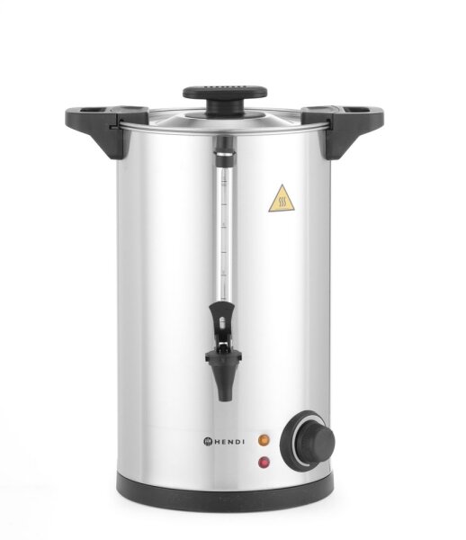 Heißgetränkespender einwandig, HENDI, ≈ 65 Tassen in 40 Min., 10L, 230V/1500W, 340x315x(H)430mm