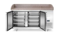 Pizzakühltisch mit Granitarbeitsplatte, 2 Türen, Arktic, 250L, Granit, 230V/250W, 800x1510x(H)1050mm