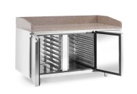Pizzakühltisch mit Granitarbeitsplatte, 2 Türen, Arktic, 250L, Granit, 230V/250W, 800x1510x(H)1050mm