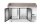 Pizzakühltisch mit Granitarbeitsplatte, 2 Türen, Arktic, 250L, Granit, 230V/250W, 800x1510x(H)1050mm