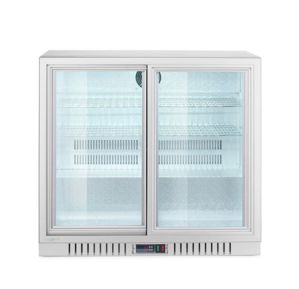 Bar-Kühlschrank mit 2 Schiebetüren, Arktic, 150L, Silber, 230V/175W, 900x520x(H)840mm