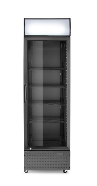 Eintüriger Kühlschrank mit hinterer Bar und hinterleuchteter Blende, , Arktic, 254L, Schwarz, 230V/250W, 605x578x(H)1980mm