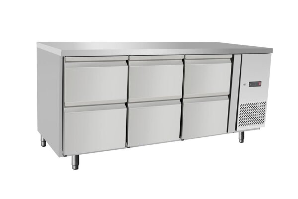 Kühltheke, 6 Schubladen, Arktic, 204L, 230V/400W, 1795x700x(H)755mm