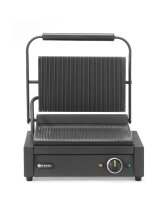 Kontaktgrill Panini, HENDI, Schwarz, 220-240V/2200W, 430x375x(H)216mm