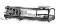 Sushi-Vitrine, Arktic, Im Lieferumfang enthalten: 4x GN 1/3 (H) 40 mm., Schwarz, 230V/190W, 426x1177x(H)296mm