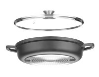 Kasserolle mit Antihaft-Beschichtung, HENDI, 4,3L, Schwarz, 425x332x(H)70mm