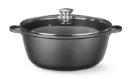 Kasserolle mit Antihaft-Beschichtung, HENDI, 7L, Schwarz,...