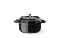 Emaillierter Gusseisentopf, HENDI, 0,27L, Schwarz,...